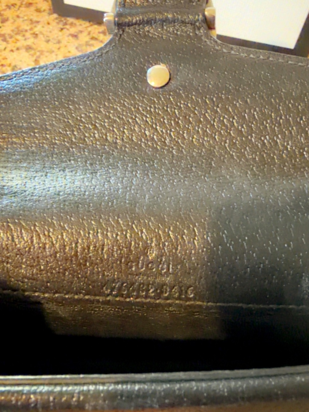 Gucci Black Leather Mini Wallet with Silver Stud Detail - Picture 3 of 7
